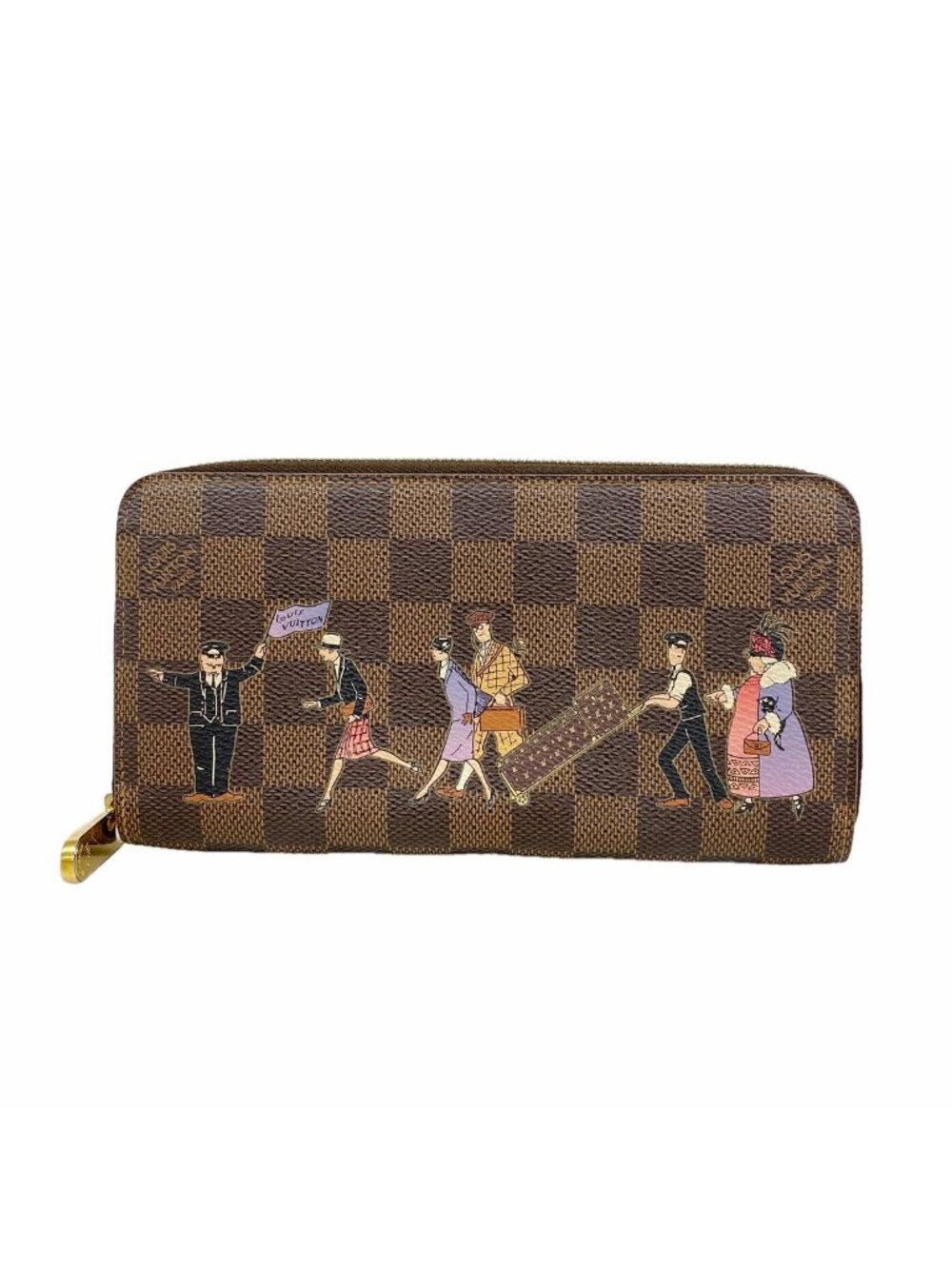 Louis Vuitton Wallet Damier Ilustre Zippy Viole